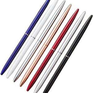 7PCS Slim Lightweight Metal Ballpoint Pens,Black Ink