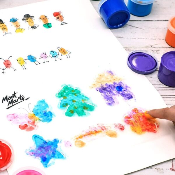 MONT MARTE 23 Piece Finger Paint Set