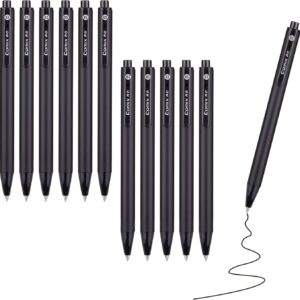Comix 12pcs Retractable Gel Pens,Black Ink,0.5mm Medium Point