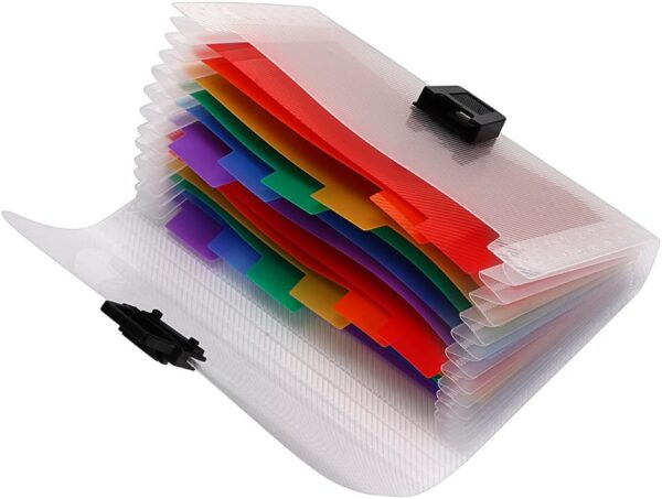 13 Pocket Accordian Mini Expanding File Folder A6