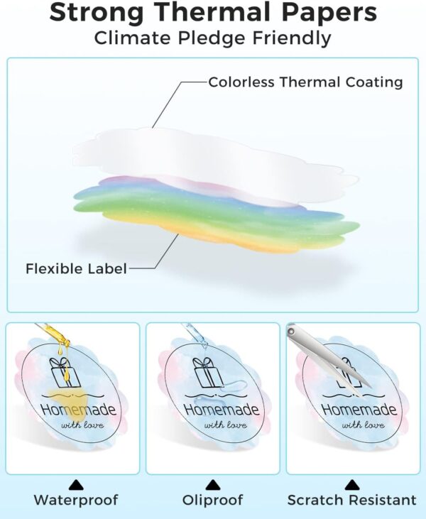 Phomemo 50x50mm Thermal Round Gradient Color Label for M110/M120/M200/M220