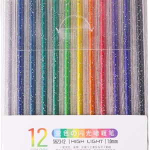 6/12/18 Colors Glitter Pen Set for Kids Adult Coloring Drawing Crafting Doodling