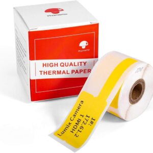 Cable Wire Lable,Yellow,(25x38-40mm) for Phomemo M110/M200/M120/M220 Printer