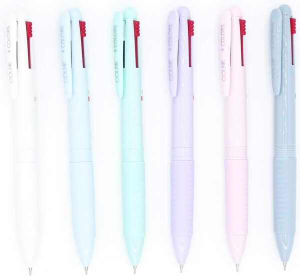 COLNK 4IN1 Multicolor Ballpoint Pen 0.5mm 6 Count