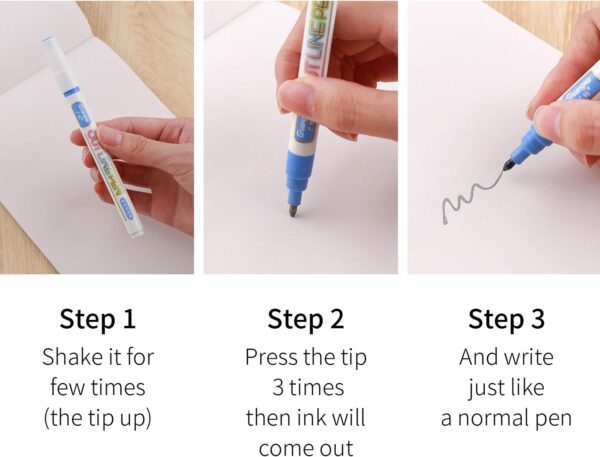 Guangna Outline Drawing Pens,12 Colors Metallic Markers Pens