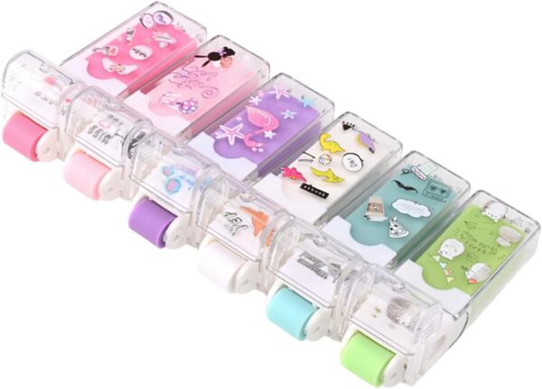 6PCS Cute Animals Pencil Erasers for Kids