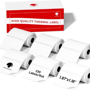 Phomemo M110/M120/M200/M220 Thermal Paper 50x30mm Labels White
