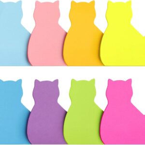 Cat Shape Sticky Note 8 Color 75 Sheets/Pad