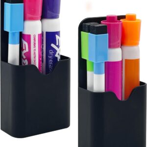 2PCS Magnetic Dry Erase Marker Pen Holder Small for Fridge Whiteboard