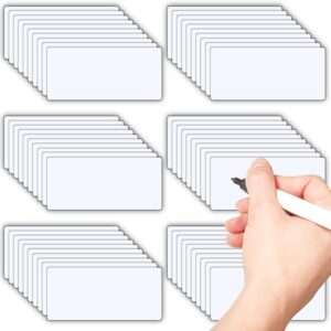 54pcs Dry Erase Magnetic Labels (1.2x3.2") White Stickers Set