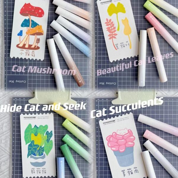 COLNK 16 Colors Acrylic Paint Pens Brush Tip Paint Markers for Rock Painting