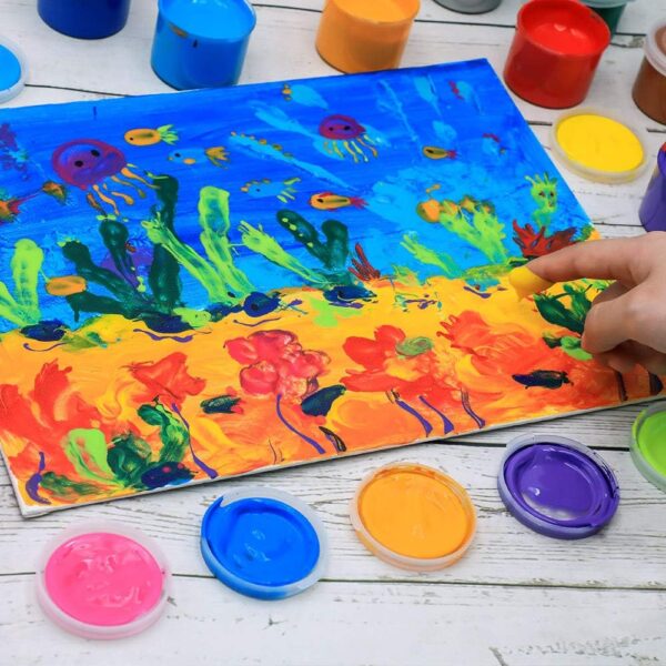 MONT MARTE 23 Piece Finger Paint Set
