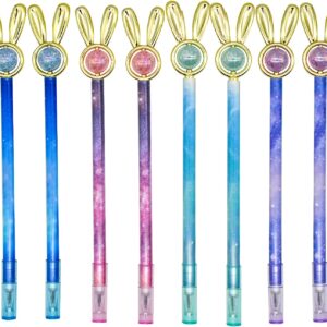 24PCS Rabbit Easter Bunny Pens Starry Sky with Pearl Gel Pens 0.5mm