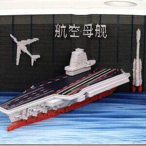 Aircraft Carriers Paper Notepad 3D Memo Pads with Pen Holder