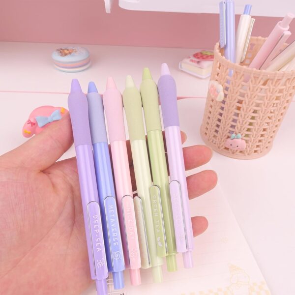 COLNK Gel Pens 0.5mm Black Ink Fine Point with Soft Comfort Grip,12 Counts