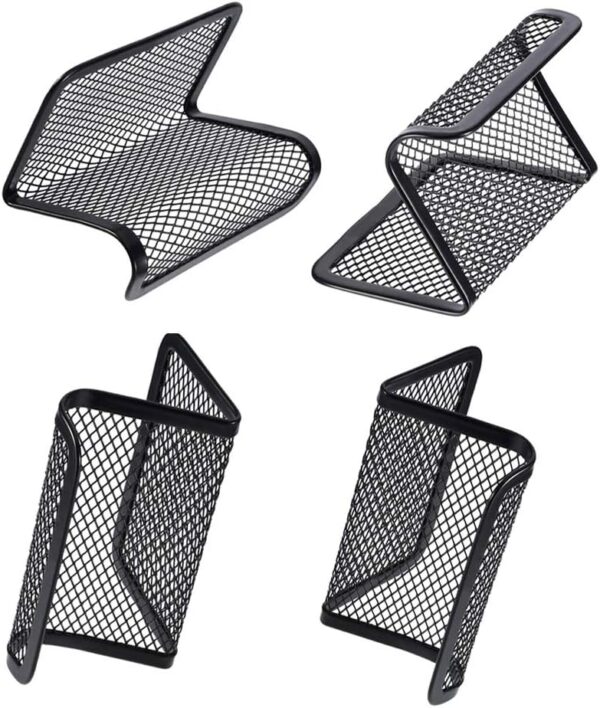 8pcs Business Card Holder Metal Mesh