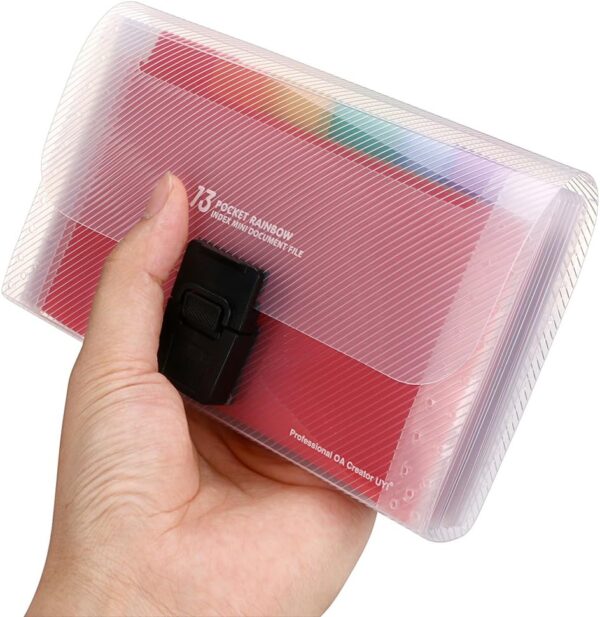 13 Pocket Accordian Mini Expanding File Folder A6