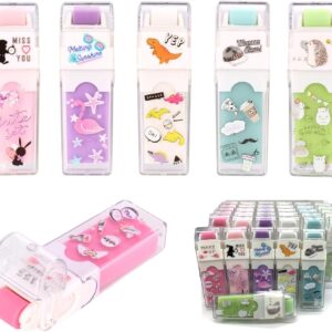36PCS Cute Animals Pencil Erasers for Kids Drawing