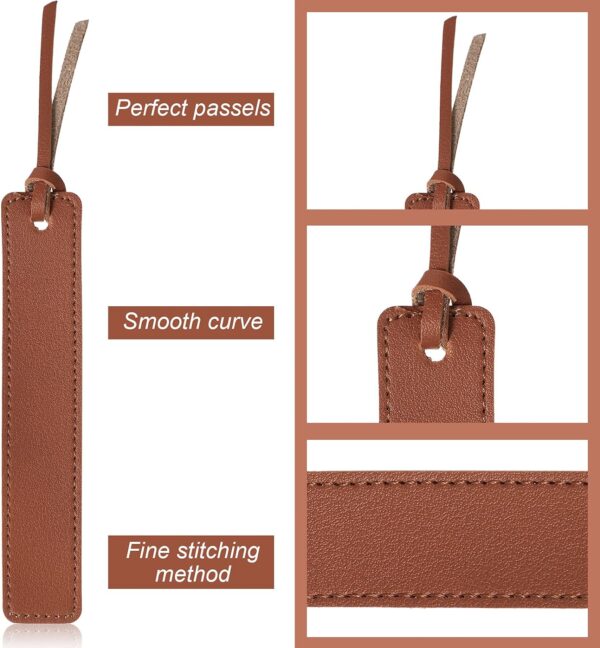 Handmade Genuine Leather Bookmarks 10 Pack