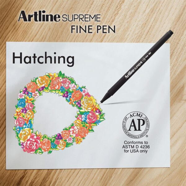 Artline SUPREME Fine Pens for Drawing,Coloring,Writing,0.4mm