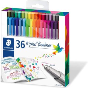 STAEDTLER Triplus Fineliner Pen,36 Assorted Colours