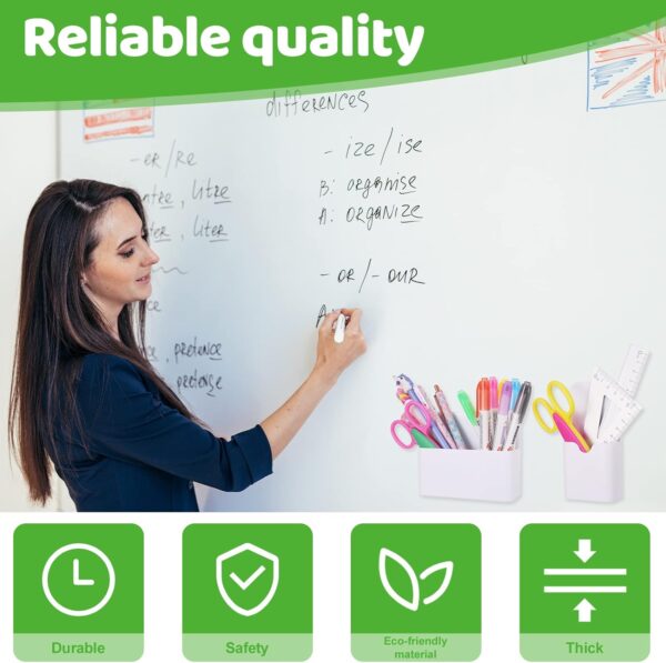 2 Pack Magnetic Marker Pen Holder with Whiteboard Eraser