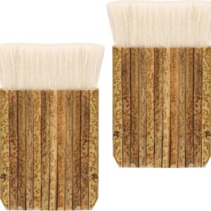 2Pcs Hake Blender Bamboo Painting Brushes