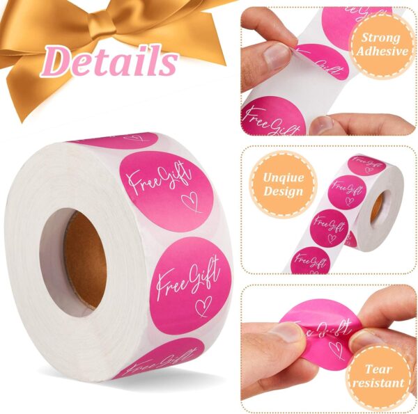 1000pcs Free Gift Self-Adhesive Stickers Labels,1.5 Inch