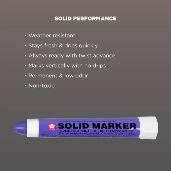 SAKURA Solid Marker,Permanent Marker Paint Pens,12 Pack,Purple