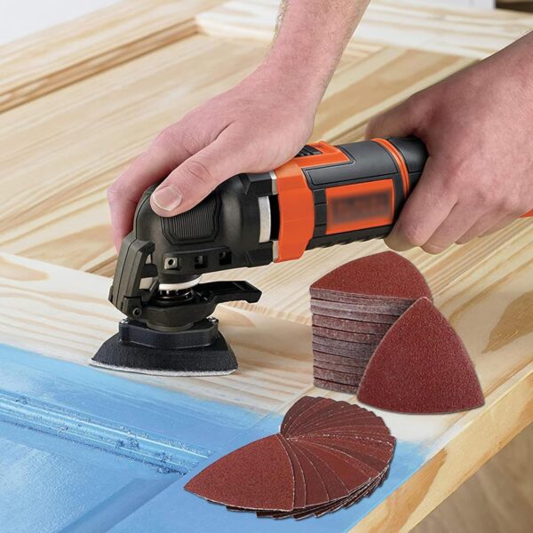 170PCS Hook and Loop Triangle Sandpaper for 3-1/8 Inch