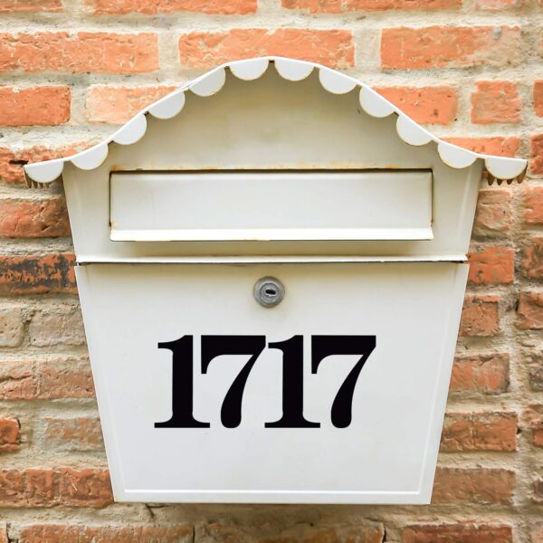 Black Mailbox Numbers Sticker 3 Inch Self Adhesive 8 Pack
