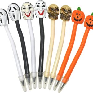 18 PCS Halloween Spooky Skull Pumpkin Grimace Vampire Ballpoint Pens