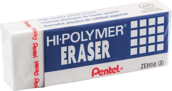 Pentel Hi-Polymer Block Eraser,Large,4 Pack Erasers