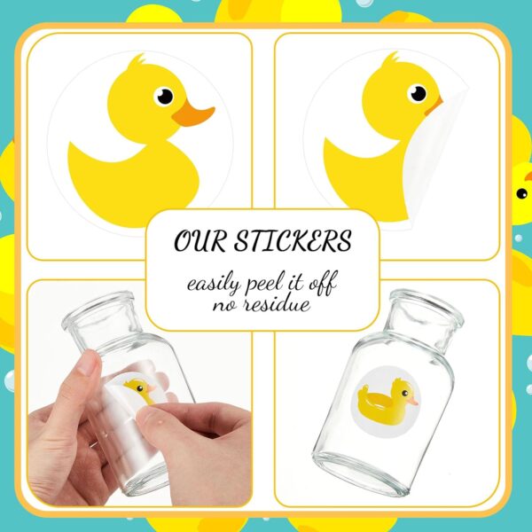 1000Pcs Yellow Duck Stickers for Bag Water Bottle 1.5 Inch