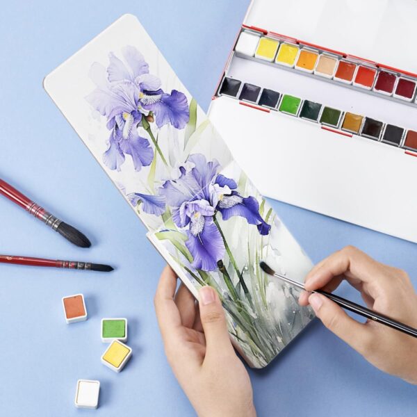 POTENTATE Cotton Hot/Cold Press Watercolor Paper Journal 13x19cm