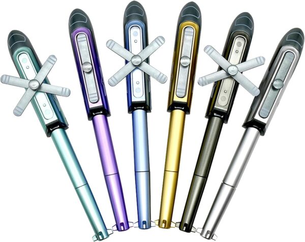 6PCS Novelty Helicopter Gel Pen with 12 pcs Refills for Kids