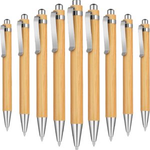 Bamboo Wooden Retractable Ballpoint Pen Black Ink 1 mm Pens 12/24/36 Pack