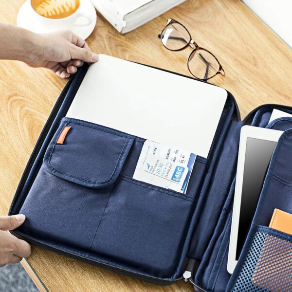 A4 Document File Bags Portfolio Organizer- Zipper Case