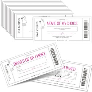 20 Pieces Love Coupon Cards Romantic Vouchers