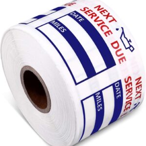 600Pcs Oil Change Reminder Stickers Service Reminder Labels