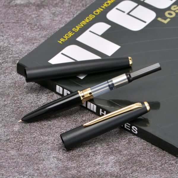 2PCS Jinhao 911 Fountain Pen Extra Fine Nib Matte Black - Image 3