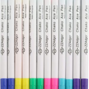 12pcs Disappearing Ink Fabric Marker Pen for Sewing 6 Color
