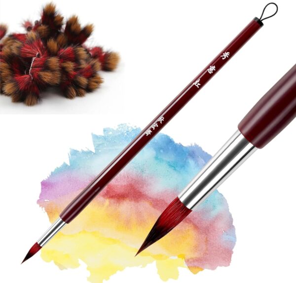 Xiu Yi Hong Watercolor Brushes,Mop Round Paintbrush