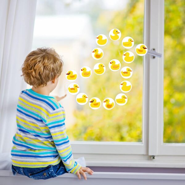 1000Pcs Yellow Duck Stickers for Bag Water Bottle 1.5 Inch