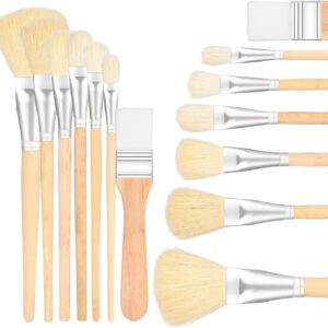 7PCS Mop Art Brushes for Acrylic Painting Goat Hair