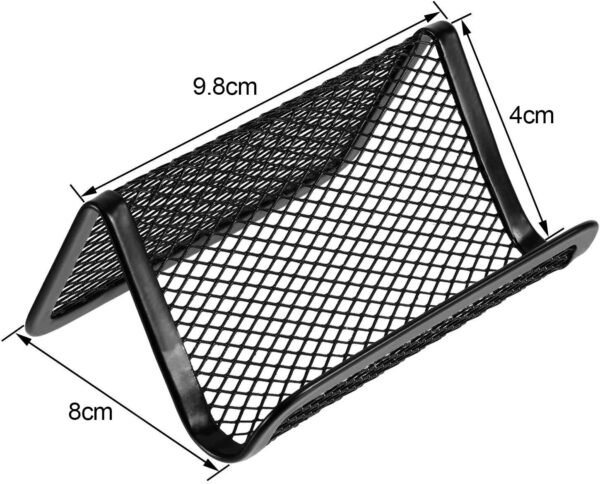 8pcs Business Card Holder Metal Mesh