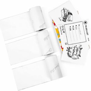 Phomemo White Adhesive Thermal Sticker Paper 50mm for T02 M02 M04S Printer