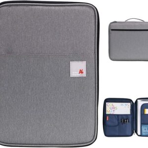 A4 Document File Bags Portfolio Organizer- Zipper Case