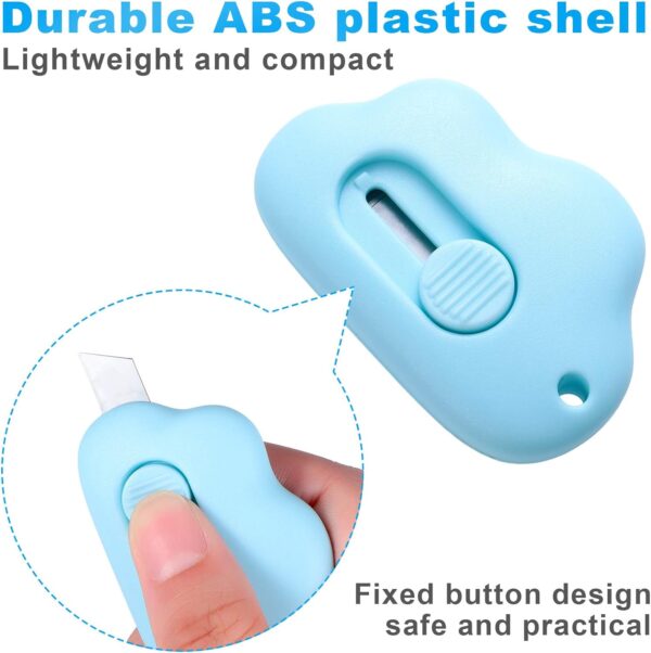 6 Pieces Mini Utility Knives Cloud Shaped Box Cutters
