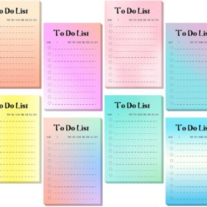 8 Pack To Do List Sticky Notes,400 Sheets,4 x 6 Inches